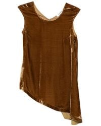 Gentry Portofino - Asymmetric Velvet Top - Lyst