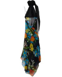 Burberry - Poppy Garden Halterneck Dress - Lyst
