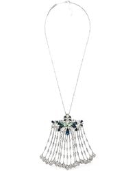 Rabanne - Strass Jewel Necklace - Lyst