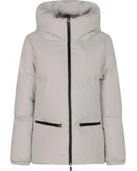 Herno - Logo-Print Padded Jacket - Lyst