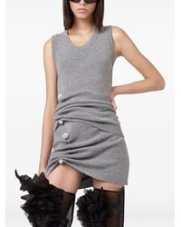 GIUSEPPE DI MORABITO - Crystal-Embellished Draped Top - Lyst