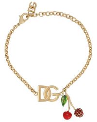 Dolce & Gabbana - ロゴチャーム チェーンブレスレット - Lyst