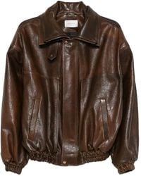 Magda Butrym - Zip-Up Leather Jacket - Lyst
