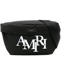 Amiri - Staggered Logo-embroidered Belt Bag - Lyst
