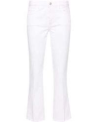Fay - Halbhohe Cropped-Jeans - Lyst