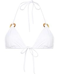 DSquared² - Ring-Detail Triangle Bikini Top - Lyst