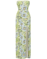 Bronx and Banco - Veronica Floral-Beaded Maxi Dress - Lyst