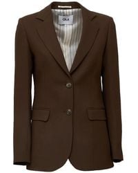 Ql2 - Single-Breasted Wool Blazer - Lyst