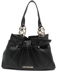 Love Moschino - Gathered-Effect Tote Bag - Lyst