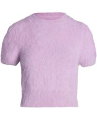 Maison Margiela Prink Rubber Crop-Top in Pink | Lyst