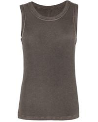 Uma Wang - Geribbelde Top - Lyst