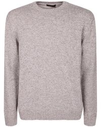 Zanone - Crew-Neck Ribbed-Trim Sweater - Lyst