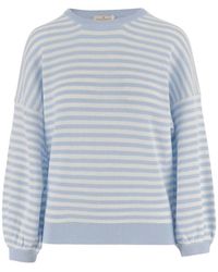 Bruno Manetti - Striped Crew-Neck Top - Lyst