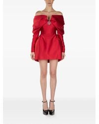 ARAFTU - Off-Shoulder Embellished Mini Dress - Lyst