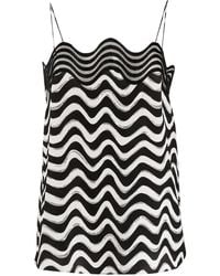 Stella McCartney - Waves Print Silk Cami Top - Lyst