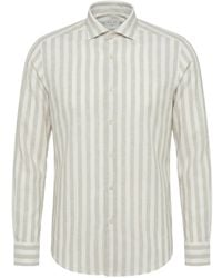 Xacus - Active Vertical-Stripe Long-Sleeve Shirt - Lyst