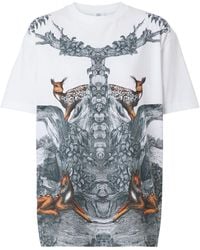 Burberry - Deer Sketch-print T-shirt - Lyst