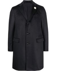Lardini - Single-Breasted Cashmere Overcoat - Lyst