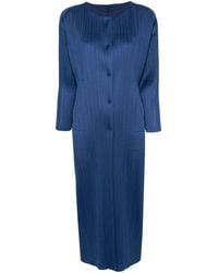 Pleats Please Issey Miyake - Cappotto Monthly Colors January plissettato - Lyst
