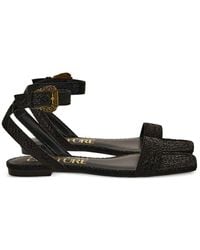 Versace Jeans Couture - Buckled-Strap Sandals - Lyst