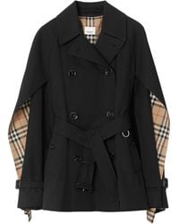 Burberry - Black Cape Cape/Trench Coat - Lyst