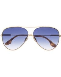 Victoria Beckham - Vb133s Pilot-frame Sunglasses - Lyst