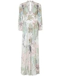 Temperley London - Nerissa Floral-Print Sequin-Embellished Maxi Dress - Lyst