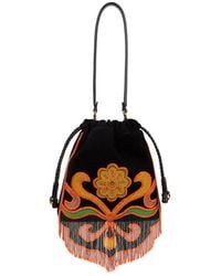 Etro - Suede Leather Bucket Bag - Lyst
