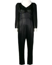 Fendi Handkerchief Collar Jumpsuit - Zwart