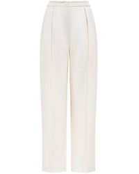 12 STOREEZ - Linnen Broek - Lyst