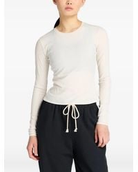 New Balance - Ribbed-Knit Long-Sleeve T-Shirt - Lyst