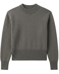 IRO - Jersey Lovelie Con Ribete De Canalé Y Cuello Redondo - Lyst