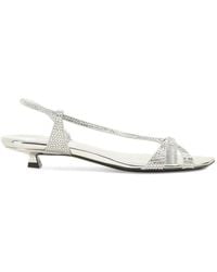 Sergio Rossi - Crystal-Embellished Sandals - Lyst