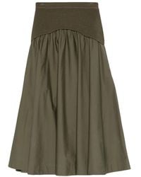 Jonathan Simkhai - Knitted-Panel Midi Skirt - Lyst
