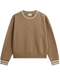 Pringle of Scotland - Logo-Embroidered Piqué Sweatshirt - Lyst