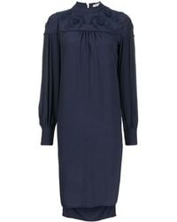 See By Chloé - Floral Embroidered Shift Dress - Lyst
