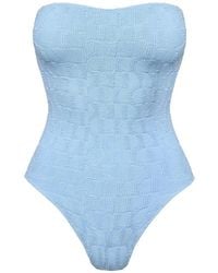SOFIA ERHAN - Kaia Strapless Crinkle Swimsuit - Lyst