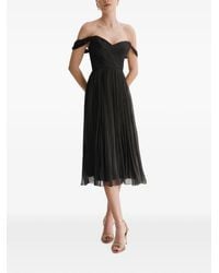 Framboise - Canneline Off-Shoulder Pleated Midi Dress - Lyst