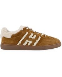 Hogan - H86 Shearling-Trim Sneakers - Lyst