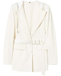 Twinset - Hooded Belted Blazer - Lyst