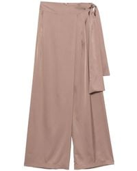 D.exterior - Tie-Fastening Wrap Trousers - Lyst