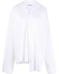 Balenciaga - Twisted Long-sleeve Shirt - Lyst