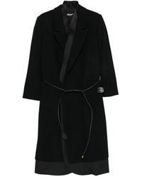 Undercover - Belted Layered Coat - Lyst