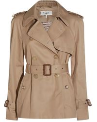 Chloé - Trench Doppiopetto Con Cappuccio - Lyst