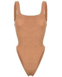 Hunza G - Classic Square Neck Crinkle Swimsuit - Lyst