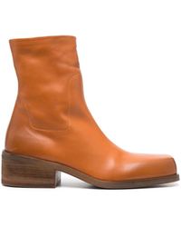 Marsèll - 50mm Zip-up Leather Boots - Lyst