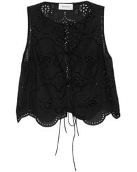 Matteau - Broderie Tie-Fastening Blouse - Lyst