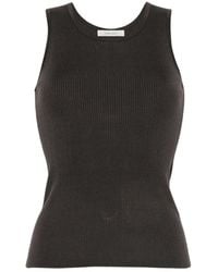 IVORY PARIS - Elsa Ribbed-Knit Tank Top - Lyst