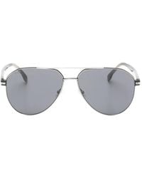 BOSS - Double-Bridge Pilot-Frame Sunglasses - Lyst