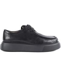 Referenc - Grained-Leather Platform Loafers - Lyst